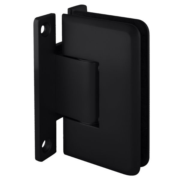 Matte Black Cologne 337 Series Adjustable Wall Mount 'H' Back Plate Hinge, Cr Laurence, Mfr#: C0L337MBL